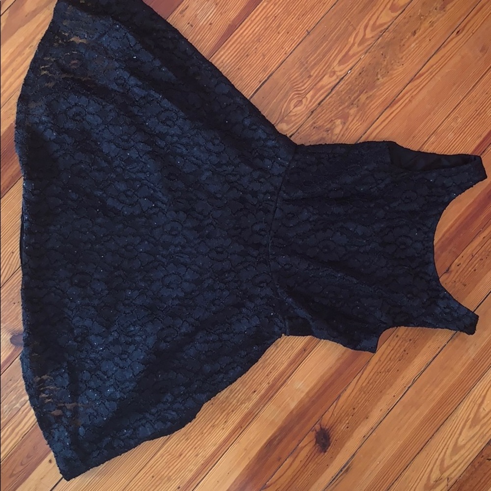 short black lace dress